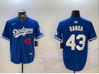 Los Angeles Dodgers #43 Anthony Banda Blue Players Limited Jersey