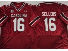 South Carolina Gamecocks #16 LaNorris Sellers Red Jersey