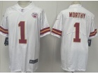 Kansas City Chiefs #1 Xavier Worthy White Vapor Limited Jersey