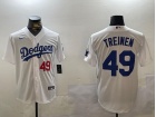 Los Angeles Dodgers #49 Blake Treinen White Players Limited Jersey