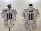 New England Patriots #10 Drake Maye Arctic Camo 2024 Salute to Service Limited Jersey