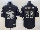 Philadelphia Eagles #26 Saquon Barkley Black Carbon Fashion Jersey