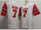 Utah Utes #7 Cameron Rising White Jersey