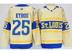 Fanatics St.Louis Blues #25 Jordan Kyrou Cream 2025 Winter Classic Jersey