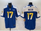 Los Angeles Rams #17 Puka Nacua Blue with White Shoulders F.U.S.E Limited Jersey