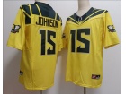 Oregon Ducks #15 Tez Johnson Yellow Vapor F.U.S.E Limited Jersey