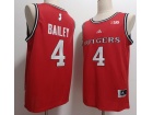 Rutgers Scarlet Knights #4 Ace Bailey Red Jersey