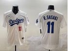 Los Angeles Dodgers #11 Roki Sasaki White Players Limited Jersey