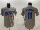 Los Angeles Dodgers #11 Roki Sasaki Grey Dodgers Players Limited Jersey