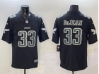 Philadelphia Eagles #33 Cooper DeJean Black with Green Number Fashion Limited Jersey