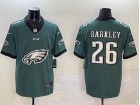 Philadelphia Eagles #26 Saquon Barkley Green with Big Logo Fashion Limited Jersey