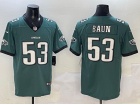 Philadelphia Eagles #53 Zack Baun Green Vapor Limited Jersey