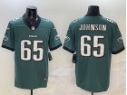 Philadelphia Eagles #65 Lane Johnson Green Vapor Limited Jersey