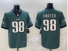 Philadelphia Eagles #98 Jalen Carter Green Vapor Limited Jersey