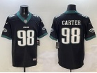 Philadelphia Eagles #98 Jalen Carter Black Vapor Limited Jersey