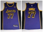 Los Angeles Lakers #77 Luka Doncic Purple Jersey