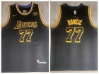 Los Angeles Lakers #77 Luka Doncic Black City Jersey