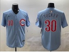 Chicago Cubs #30 Kyle Tucker Nike Baby Blue 2nd Alternate Limited Player Jersey