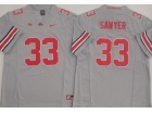 Ohio State Buckeyes #33 Jack Sawyer Grey Vapor Limited Jersey