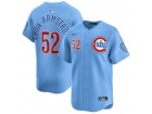 Chicago Cubs #52 Pete Crow-Armstrong Nike Baby Blue 2nd Alternate Limited Player Jersey