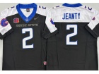 Boise State #2 Ashton Jeanty Black with White Shoulders F.U.S.E Limited Jersey