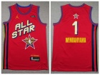 2025 NBA All Star #1 Victor Wembanyama Red Jersey