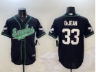 Philadelphia Eagles #33 Cooper DeJean Black Baseball Jersey