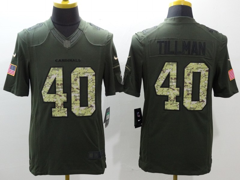 Arizona Cardinals #40 Pat Tillman Green Salute to Service Nike Limited Football Jerseys