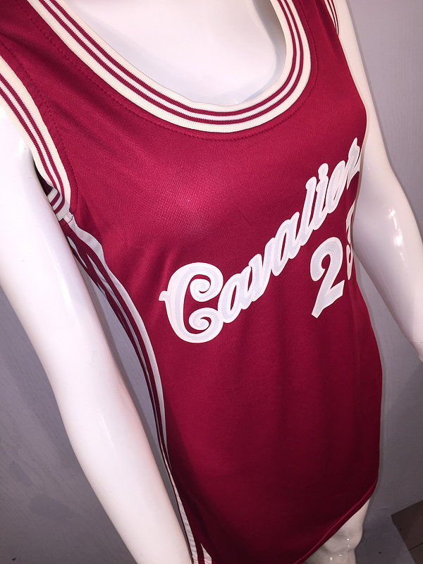 Cleveland Cavaliers NBA Jerseys 23 Lebron James Red 2015 Christmas Women 