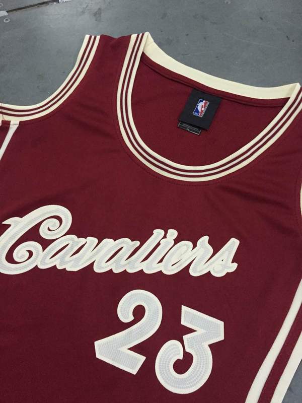 Cleveland Cavaliers NBA Jerseys 23 Lebron James Red 2015 Christmas Women 