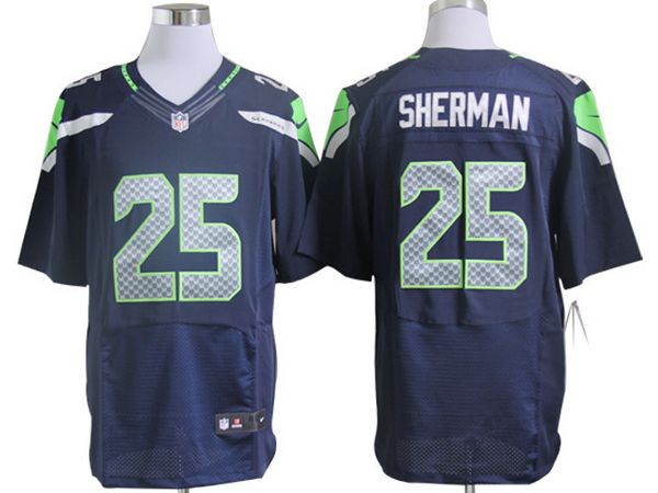 Seattle-Seahawks-Sherman-25-Blue-Nike-Elite-Jerseys